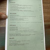 Menu  at Hang Loose Bar in Rosenheim