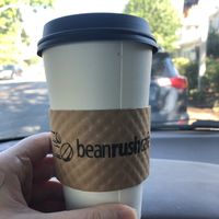 Almond joy 16 oz latte with soy milk! :) at Bean Rush Cafe in Annapolis