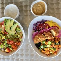 SW Bowl & Jack Talk Thai Bowl with tasty peanut sauce.  at Deeply Rooted in Bend
