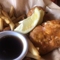 Fish and chips  at Deeply Rooted in Bend