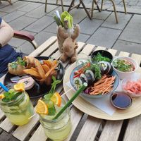Vegan burrito, Japanese inspired Buddha bowl. Lemonades. at Pivstro in Plzen