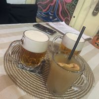 Pilsener Urquell & applejuice with cinnamonn  at Pivstro in Plzen