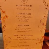 Menu brunch at Maison Sukoon in Paris