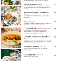 Menu plats at Maison Sukoon in Paris