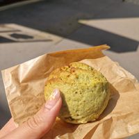 Pistachio cookie at Maison Sukoon in Paris