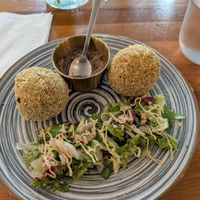 Truffle arancini at Maison Sukoon in Paris