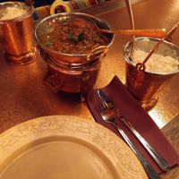 Kalan Pattani Masala (mushrooms, peas, black pepper) at Mantra in Oslo