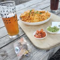 HUGE plate of nachos at House of Bird in Diemen