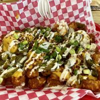 Loaded tots   at Tree Hugger Plant-Based Kitchen in Kansas City