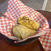Mac n cheese wrapp  at Tree Hugger Plant-Based Kitchen in Kansas City