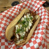Chili cheeze dog summer special  at Tree Hugger Plant-Based Kitchen in Kansas City