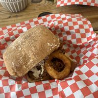 BBQ sammy - Phil style  at Tree Hugger Plant-Based Kitchen in Kansas City
