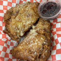 monte cristo sandwich! at Tree Hugger Plant-Based Kitchen in Kansas City