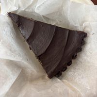 chocolate peanut butter tart!  at Tree Hugger Plant-Based Kitchen in Kansas City