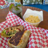 Chick'n Caesar wrap at Tree Hugger Plant-Based Kitchen in Kansas City