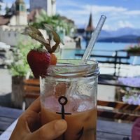 Season smoothie (vegan) at Pier 17 in Oberhofen
