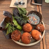 Jackfruit cutlets   at Lankan Filling Station in Sydney