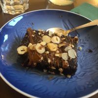 brownie at Cafe Harepus in Aarhus