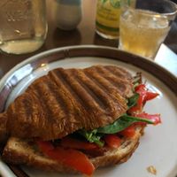toasted croissant (seemed like they have daily options) at Cafe Harepus in Aarhus