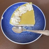 lemon cheesecake   at Cafe Harepus in Aarhus