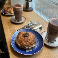 fastalavnsboller and hot chocolate   at Cafe Harepus in Aarhus