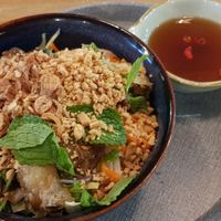 BBQ bowl -- massive serving, fresh and light on the palette. Lovely at The Kind Bowl - Somerset in Central Singapore