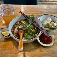 The Kind Pho & Fresh Summer Rolls 😍 Be kind and be filled too with plant-based meals ❤️  at The Kind Bowl - Somerset in Central Singapore