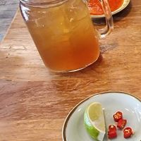 Passion fruit iced tea at The Kind Bowl - Somerset in Central Singapore