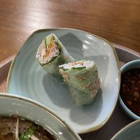 Fresh summer rolls  at The Kind Bowl - Somerset in Central Singapore