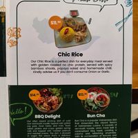 Menu at The Kind Bowl - Somerset in Central Singapore