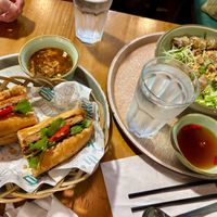 Saigon Delight (with soup on the side) and BBQ Delight bowl at The Kind Bowl - Somerset in Central Singapore