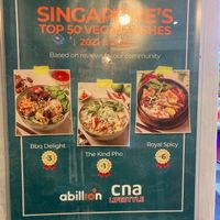 Sign outdoors at The Kind Bowl - Somerset in Central Singapore