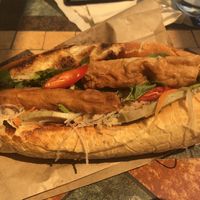Crazy good vegan banh mih baguette at The Kind Bowl - Somerset in Central Singapore