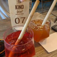 Our table number in the background. at The Kind Bowl - Somerset in Central Singapore