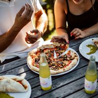 Get your slice, be quick. at Mama Earth in Salzburg