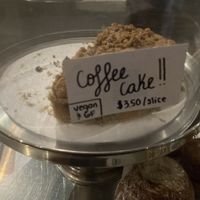 Vegan coffee cake at D2 Java in Exeter