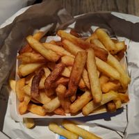 Overfried fries at Royal Frituur in Bruges