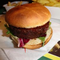 Vegan burger of the month at Royal Frituur in Bruges