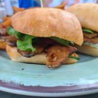 TBLTA Pannini (Tempeh) at Union Jack's Olde Congo Hotel in Barto