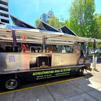 Beautiful food truck on a beautiful day at Vegan Hood Chefs in San Francisco
