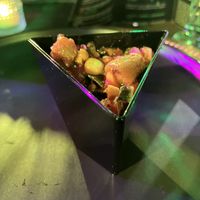 Okra and grilled corn gumbo  at Vegan Hood Chefs in San Francisco
