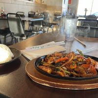 Fried tofu and veggies with passion fruit bobaa  at Viet Cuisine in Huntsville