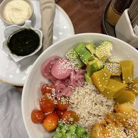 Vegan bowl without the seaweed  at Annie in Koh Samui