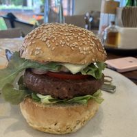 Beyond meat burger definitely hit the spott  at Annie in Koh Samui