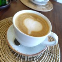 Cappuccino with oat milk at Annie in Koh Samui