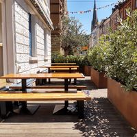 Outdoor seating at Boo - Klybeck in Basel