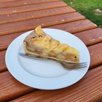 Echt leckerer veganer Apfelkuchen at Gut Aiderbichl in Deggendorf