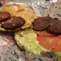 Chorizo sandwich at Gopal - Vegan Deli in Barcelona