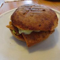 Vegan sandwich at Gopal - Vegan Deli in Barcelona