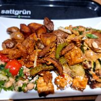 selection of buffet at Sattgrün - Neumarkt in Cologne